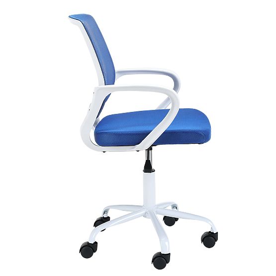 SWIVEL CHAIR FD-6 WHITE / BLUE
