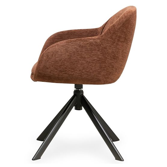 Swivel Chair Kairo, Brown-Red