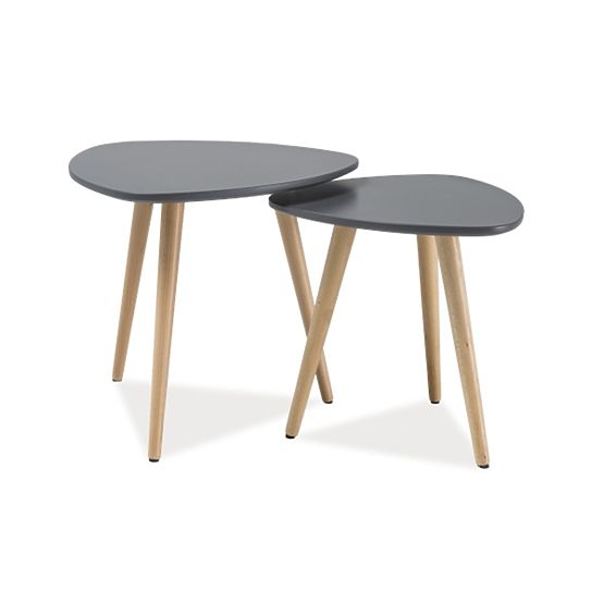 Table NOLAN gray / beech