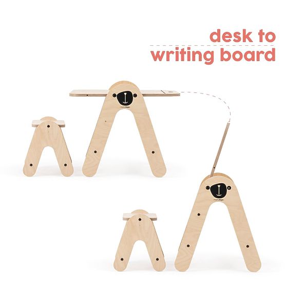 Massam Bear Table with Drawing Board