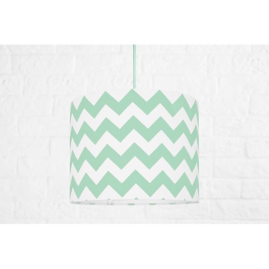 Textile hanging lamp Cik cak Mini - mint
