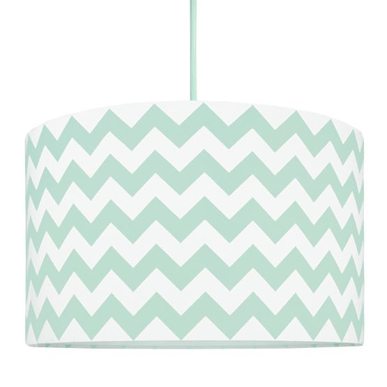 Textile hanging lamp Cik cak - mint