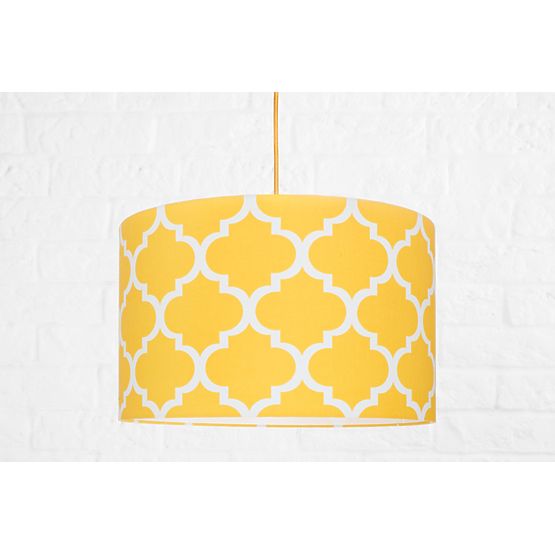 Textile hanging lamp Morocco - yellow