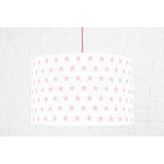 Textile hanging lamp Stars - pink