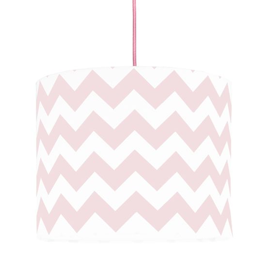 Textile hanging lamp Zig Zag Mini - pink