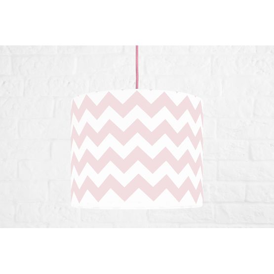 Textile hanging lamp Zig Zag Mini - pink