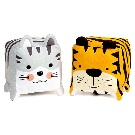 Textile toy Pussy - grey