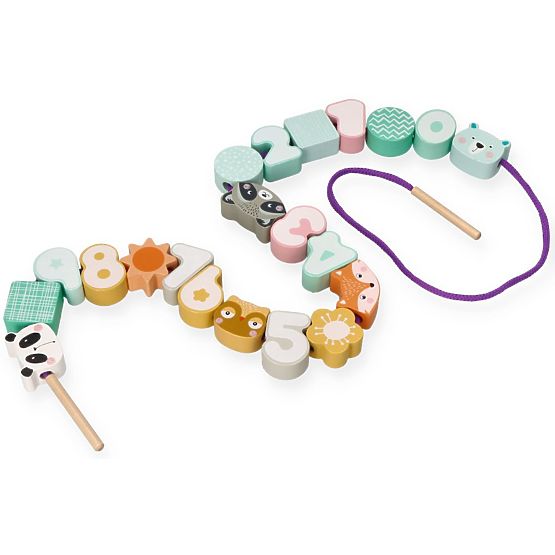 Threading Beads Pastel Animals