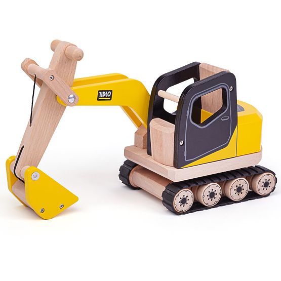 Tidlo Wooden Excavator with Bucket