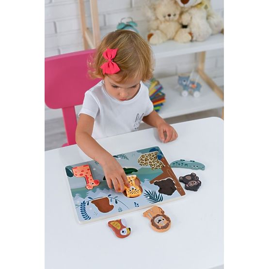 Touch Puzzle 3D Safari Animals