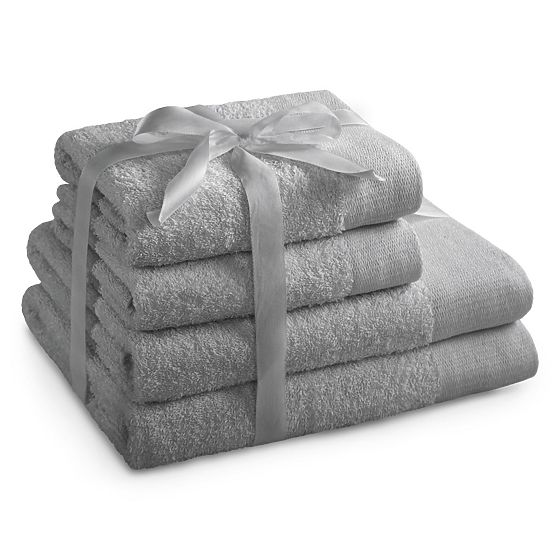 Towel AMARI - AMELIAHOME color gray classic style 2*70x140+2*50x100 AmeliaHome