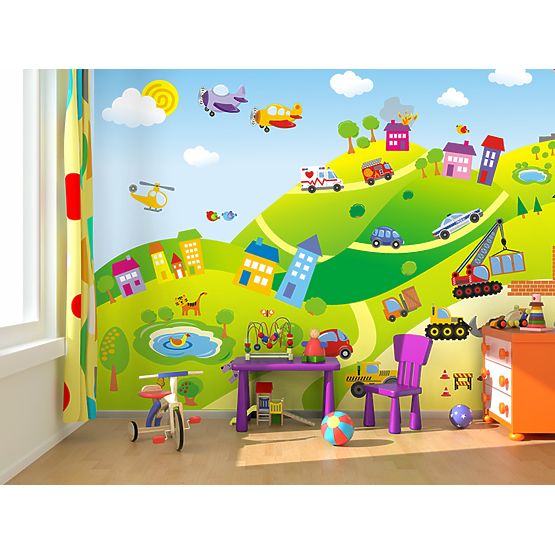 Town Wall Mural