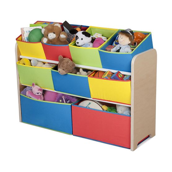 Toy organizer multicolored