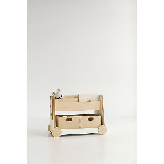 Toy Shelf with Wheels