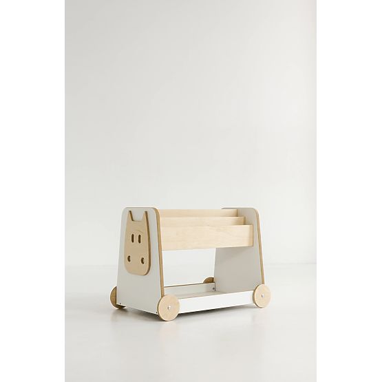 Toy Shelf with Wheels