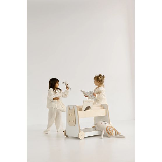 Toy Shelf with Wheels