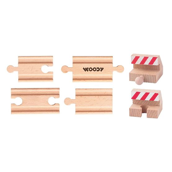 Track Sections and Stops - 6 pcs