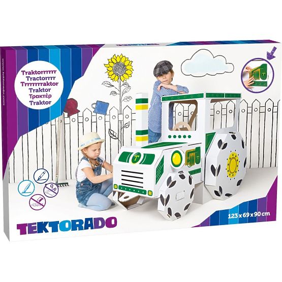Cardboard tractor