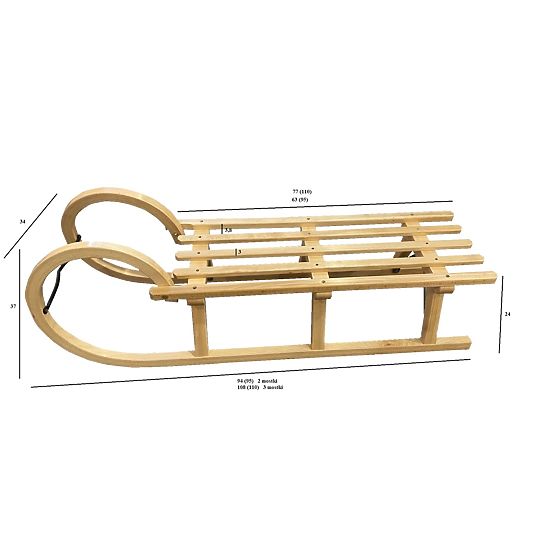 Traditional wooden Klasik sled