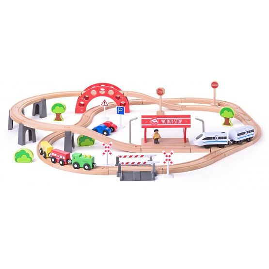 Train Set with Electric Locomotive