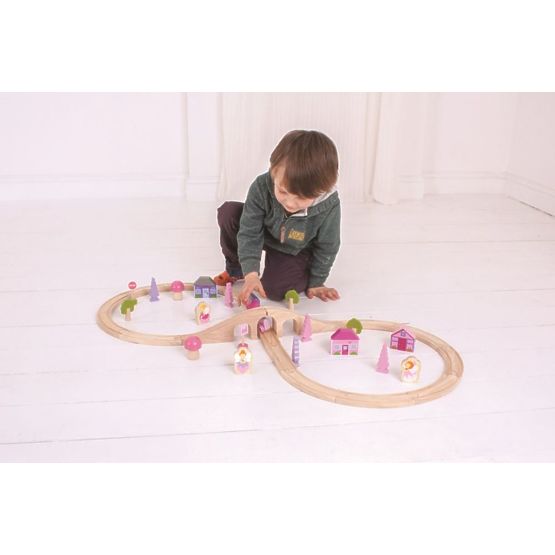 Train track for princesses - set of 40 elements
