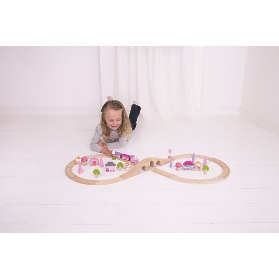 Train track for princesses - set of 40 elements