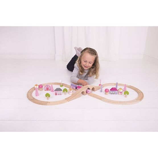 Train track for princesses - set of 40 elements