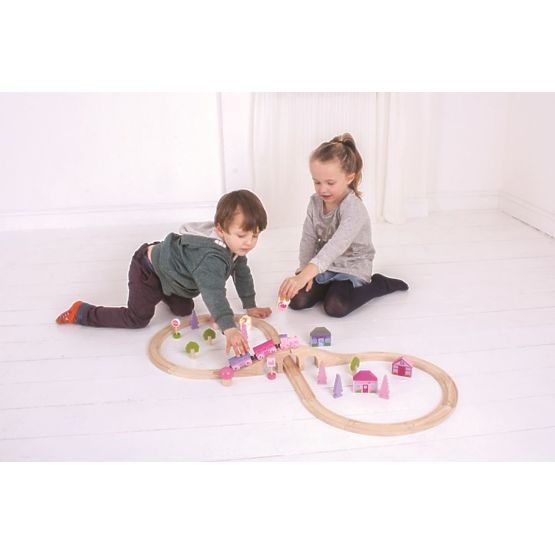 Train track for princesses - set of 40 elements