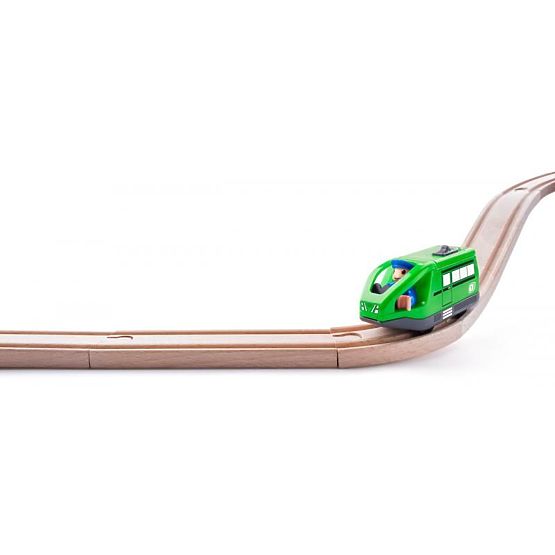 Train with Battery-Powered Conductor Green