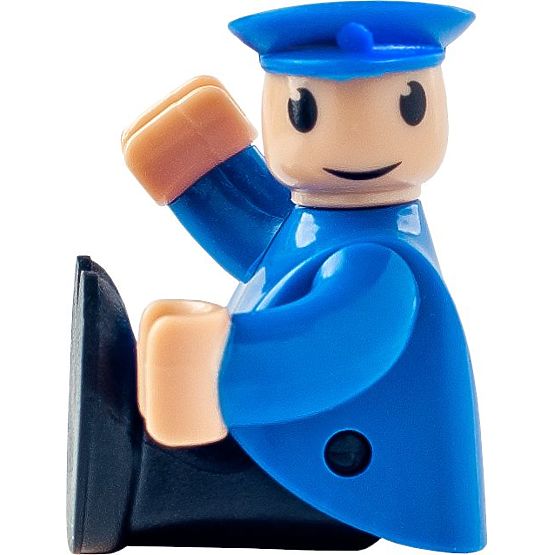 Train with Battery-Powered Conductor Green