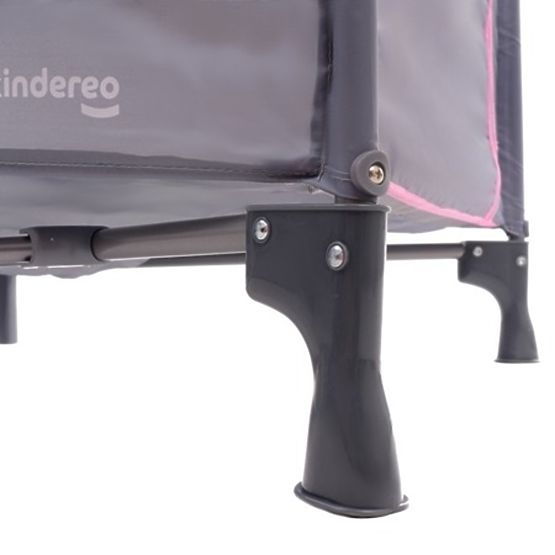 Travel cot Comfort Plus - gray-pink