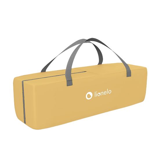 Travel cot Sven Plus - grey-yellow