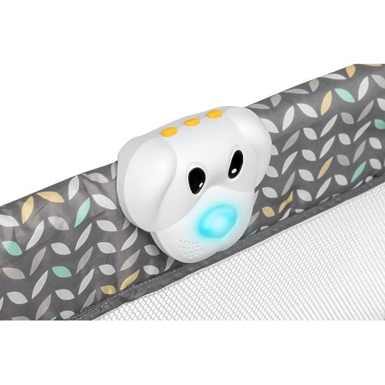 Travel cot Sven 2in1 with accessories - gray