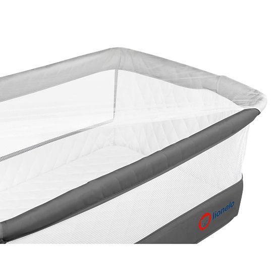 Travel cot for parents' bed Theo - dark grey