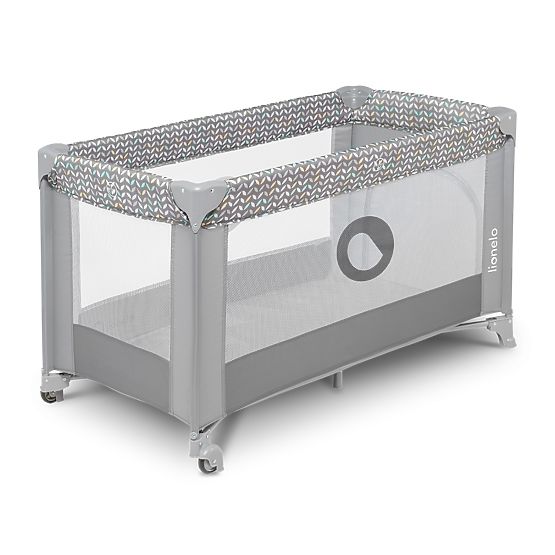 Travel cot LIONELO Adriaa - gray