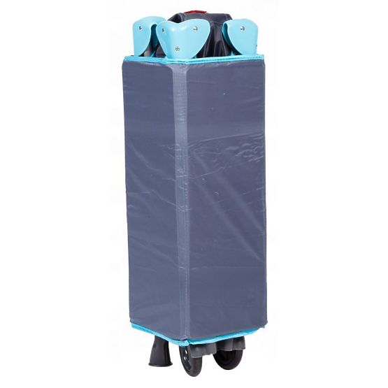 Travel cot with mattress - navy blue