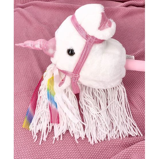 Unicorn on a Stick Bianco Hobby Horse