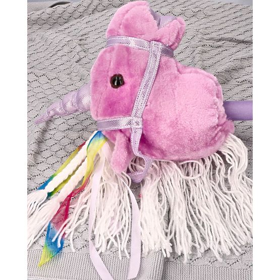 Unicorn on a Stick Lila Hobby Horse
