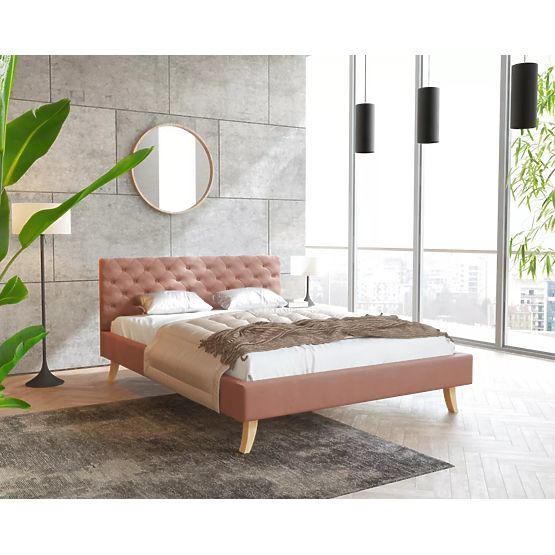 Upholstered Bed Kalifornia 120 x 200 cm - Old Pink