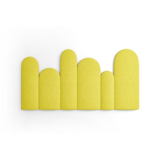 Upholstered Panels Trinity Fence – Yellow
