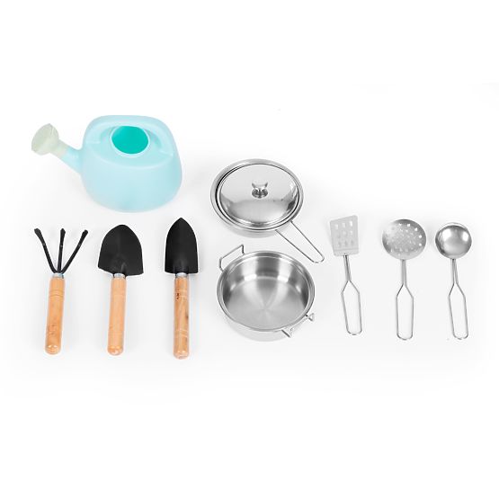 Outdoor Mud Kitchen for Kids with Accessories Fir Wood ECOTOYS