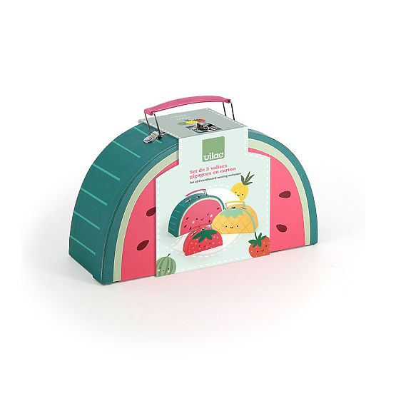 Vilac Set of 3 Suitcases Delicious Fruit Sarah Betz
