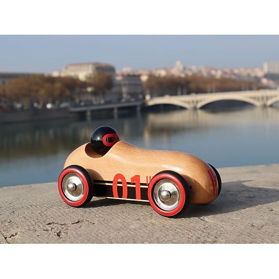 Vilac Wooden Car Old Sport Compet Natural