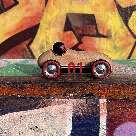 Vilac Wooden Car Old Sport Compet Natural