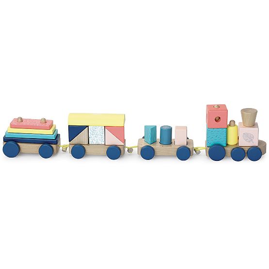Vilac Wooden Colorful Train Canopée