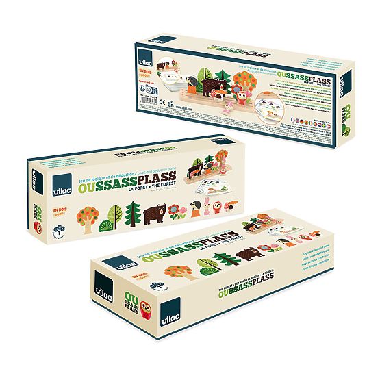 Vilac Wooden Logic Game Build It Right! Forest
