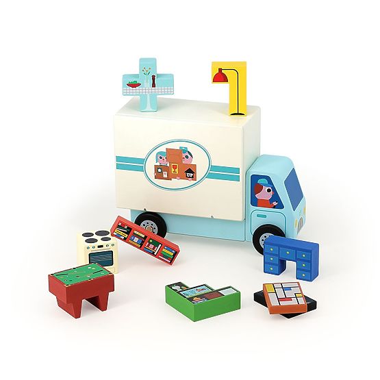 Vilac Wooden Logic Game Pack It Right! Movers