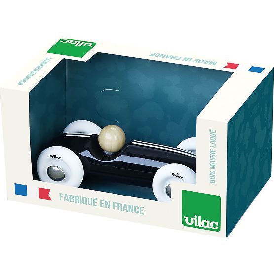 Vilac Wooden Mini Grand Prix Vintage Car Black