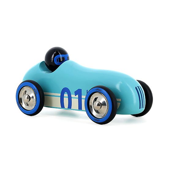 Vilac Wooden Old Sport Compet Car Turquoise