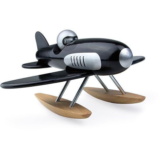 Vilac Wooden Seaplane Black